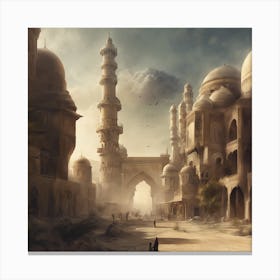 Islamic City Canvas Print