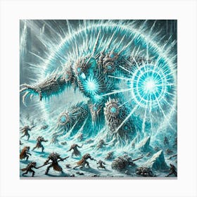 Krytor Frozen Pulse Iron Commonwealth Canvas Print