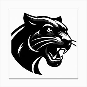 Panther Head Canvas Print