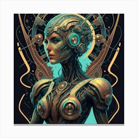 Futuristic Woman Canvas Print