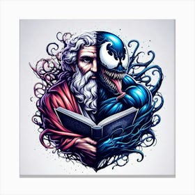 Venom And Satan Canvas Print