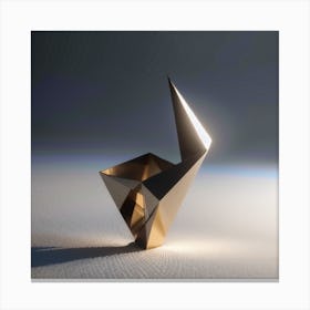 Origami Sculpture Canvas Print