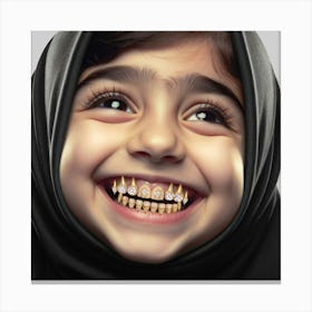 Girl With A Smile Canvas Print