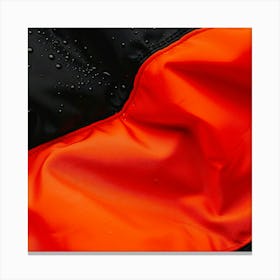 Black And Orange Jacket Canvas Print