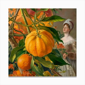 A Stunning Vintage Illustration Of A Citrus Bigara S76sft86qjckec Dzuvfww 86qkdwteq8qoy8b9 2ytq Canvas Print