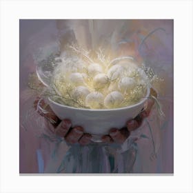 Angels In A Bowl Canvas Print