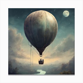 Moonballoon Art Print (1) Canvas Print