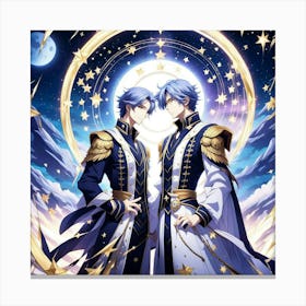 gemini twins Canvas Print