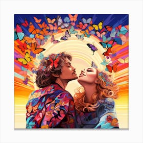 Butterfly Kiss 1 Canvas Print