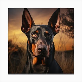 Doberman Canvas Print