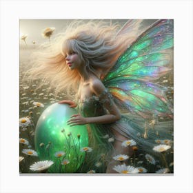 Fairy In A Field 4 Canvas Print