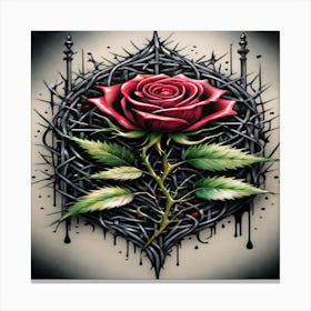 Rose Tattoo 3 Canvas Print