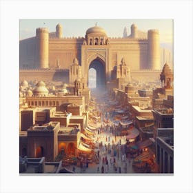 Egyptian City 1 Canvas Print