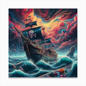 Pirate ship trip Canvas Print