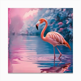 Pink Flamingo Canvas Print