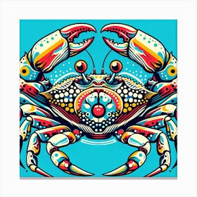 Colorful Crab Canvas Print