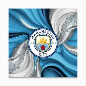 Manchester City F.C. Logo Wall Art Canvas Print