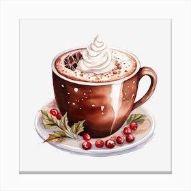 Hot Chocolate With Whipped Cream 5 Canvas Print