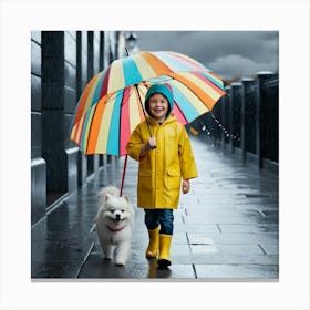 Leonardo Phoenix 09 A Young Boy Around 810 Years Old With A Br 0 Canvas Print