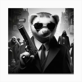 Ferret 5 Canvas Print