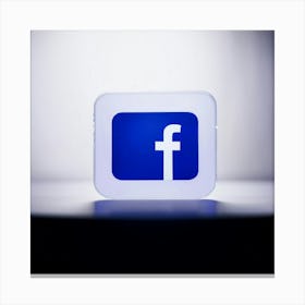 Facebook Logo Stock Videos & Royalty-Free Footage Canvas Print