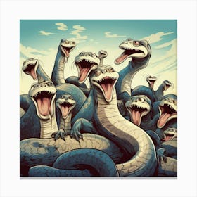 Group Of Snakes Canvas Print