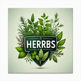 Herbs Logo Canvas Print