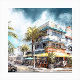 Miami Beach Canvas Print