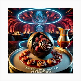 Shadows Haven Dessert Sphere Canvas Print