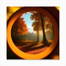 View Through A Telescope Canvas Print