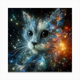 Space cat 3 Canvas Print