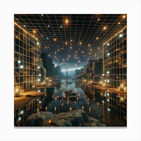 Room With Lights Canvas Print