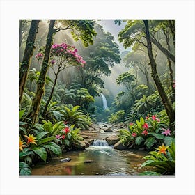 Tropical Forest Canvas Print