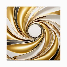 Golden Swirl Canvas Print