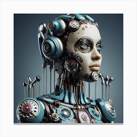 Robot Woman 15 Canvas Print