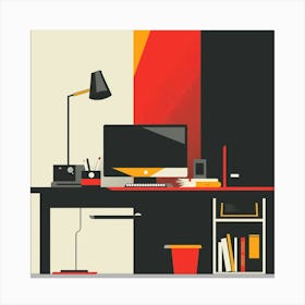 Home Office 1 Canvas Print