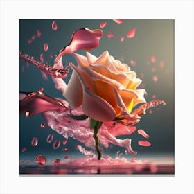 Flying Indulgence That Contains Rose As Main Sub (3) Canvas Print