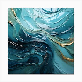 MarbleBlue1 Canvas Print