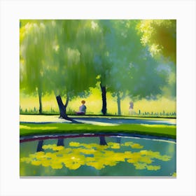 Pond In The Park 6 Canvas Print