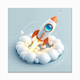 Rocket Launch 3 Canvas Print
