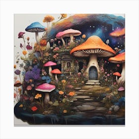 Mushroom House 2 Canvas Print