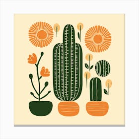 Cactus Plants 2 Canvas Print