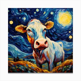 Vincent Van Cow Canvas Print