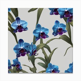 Blue Orchids 3 Canvas Print