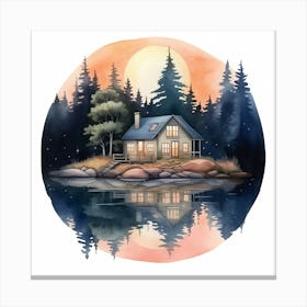 House In The Woods Canvas Print