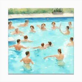 Swimming Pool Canvas Print