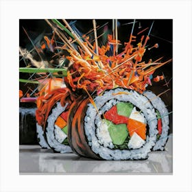 Sushi Art Canvas Print