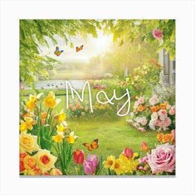 May Garden Canvas Print