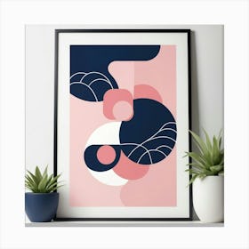 Default Pink Navy Art Print 0 Canvas Print