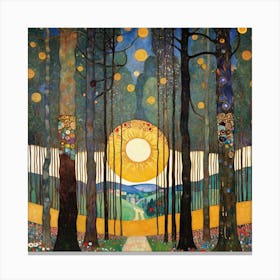 Sun In The Woods 7 Canvas Print